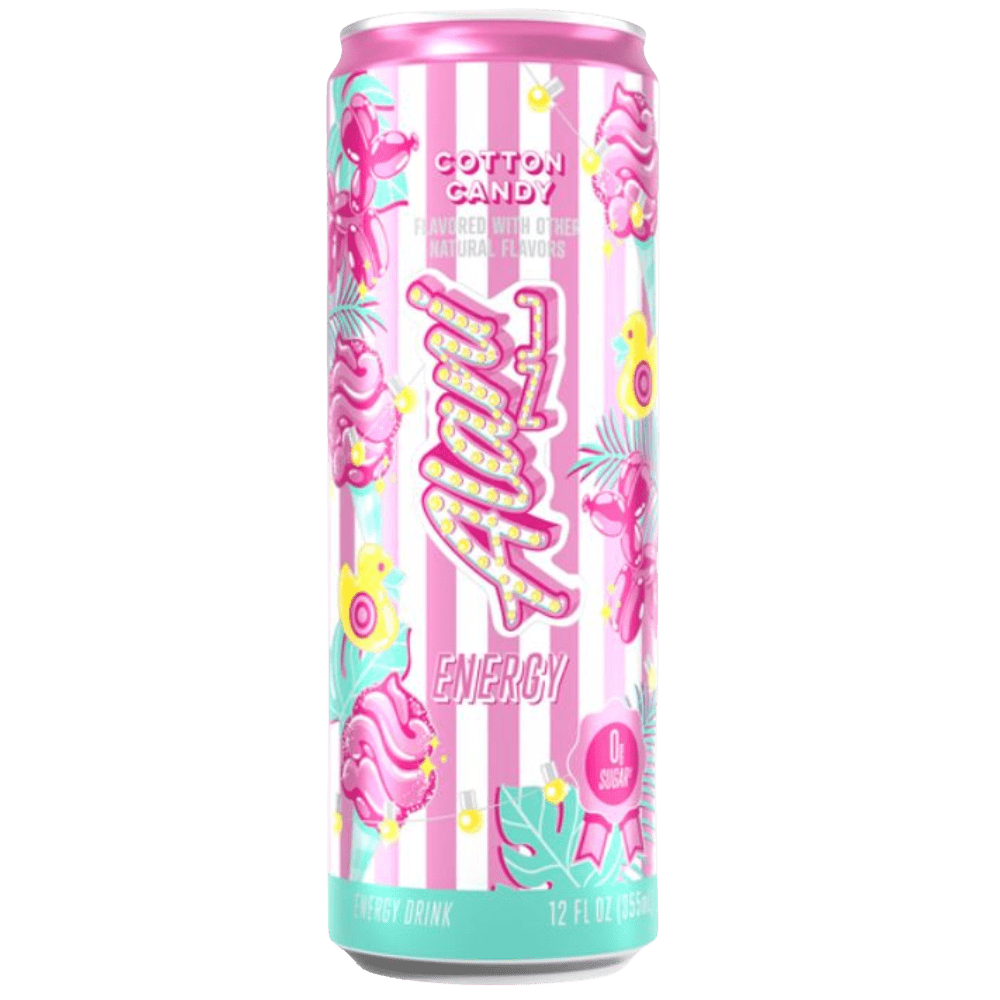 Alani Nu Energy Drink, Cotton Candy , Sherbet Swirl  Variety Pack,Sugar-Free, Low-Calorie, 200mg Caffeine, Energy Boost Drink 12 fl oz (Pack of 6)