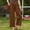 Brown, variant on Solid Color Cotton and Linen Pants for Women Elastic Waist with Pockets Lightweight Drawstring Straight Leg Pants for Women Casual Breathable Family Dinner Party Camp Work XXL Brown