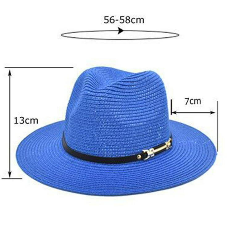 Fashion (54-58cm) 25cm Oversized Foldable Travel Beach Hats For