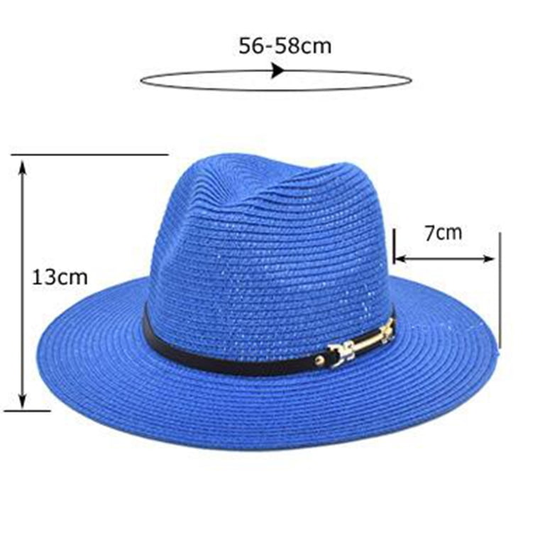 LSQii Summer Sun Hat for Women Men Casual Retro Wide Brim UV