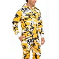 thumbnail image 4 of Skylinewears Mens Hooded One Piece Pajamas Adult Non Footed Printed Jumpsuit Sleepwear, 4 of 7