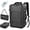 Black Carry on, variant on Backpack for Travel, 60L Expandable Vacuum Backpack with Electric Vacuum Pump, Water-Resistant & TSA Anti-Theft for Airplane Vacuum Seal Compression Air-Seal Bag for Travel