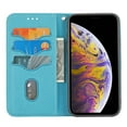 thumbnail image 2 of Compatible for iPhone 11 Pro Wallet Case with Card Slots Kickstand Magnetic Closure Wrist Strap Flip Cover, Soft TPU Shockproof Folio Phone Case for iPhone 11 Pro 5.8 Inch,Blue, 2 of 11
