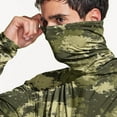 thumbnail image 7 of Dagegui Camo Sun Shirt for Men Quick Dry Breathable UV Protection Hoodie UPF 50+ Long Sleeve Outdoor Walking Hiking Tops Army Green M, 7 of 7