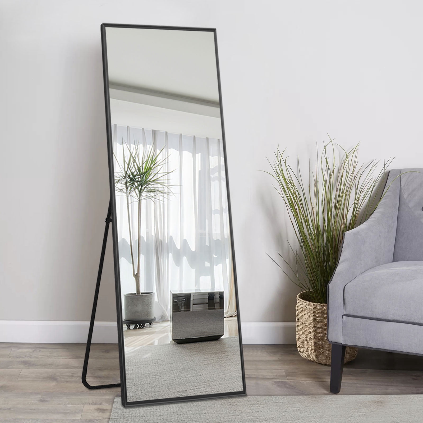 MAYEERTY 51x31 Wall Mounted Vanity Mirror Modern Bathroom Vanity Mirror for Bedroom