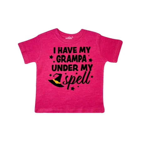 

Inktastic I Have My Grampa Under My Spell with Cute Witch Hat Gift Toddler Boy or Toddler Girl T-Shirt