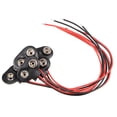 thumbnail image 4 of 5pcs DC 9V Battery Clip T type Soft Buckle Connector Wire 15cm Long, 4 of 4