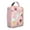 Pink-5, variant on Tropical Beach Insulated Lunch Bag, Reusable Waterproof Cooler Tote with Cute Seashell, Coral, and Marine Life Pattern, Spiral Seashell Print for Everyday Travel