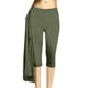 thumbnail image 4 of Pantalones Largos de Pierna Ancha para las Mujeres Pantalones Casuales de Cintura Elástica Alta, Pantalones de Mezcla de Poliéster de Ajuste Suelto Recto, 4 of 4