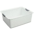 thumbnail image 2 of Sterilite Grand Bac de Rangement en Plastique Ultra avec Poignées, Blanc, Lot de 6, 2 of 8