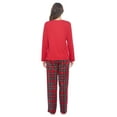 thumbnail image 4 of Casual Nights Women's Jersey Knit Long-Sleeve Top and Soft Flannel Bottom Pajama Set, 4 of 4