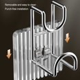 thumbnail image 4 of Yuarrent Gancho autoadhesivo para lavabo montado en la pared, estante para lavabo de baño de gran capacidad, colgador de Hotel sin Juegos de accesorios de baño Dorado champagne, 4 of 6