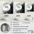 thumbnail image 4 of Designart "Contrasting euphony I" Abstract Square Mirror Wall Decor Transitional - Large Beige Square Bathroom Mirror - Square Printed Wall Mirror Art, 4 of 5