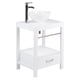 thumbnail image 1 of Gabinete Para Baño Mueble Lavamanos Ovalin Monomando y Toallero Fibra de Madera MFC KingsHouse blanco, 1 of 8