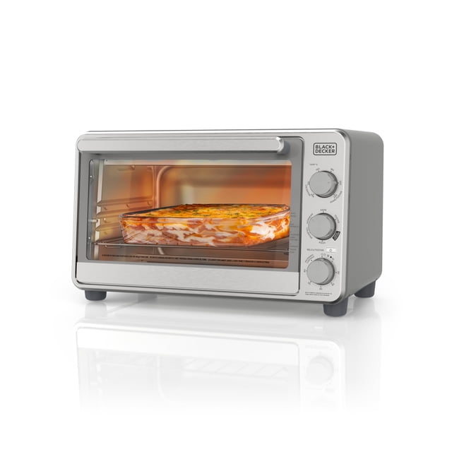 Black+Decker Horno Tostador Airfry de 23L con 6 Funciones Automáticas, 1500W TO6235-0SDLA