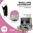 thumbnail image 4 of PINGKO Best Pedometer for Walking Accurately Track Steps Multi-Function Portable Sport Pedometer Step/Distance/Calories Counter Fitness Tracker - Pink, 4 of 10