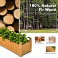 thumbnail image 4 of Costway Wooden Rectangular Planter Box Raised Garden Bed for Plants with 4 Corner Drainage, 4 of 9