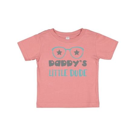 

Inktastic Daddy s Little Dude Glasses Stars Dad Son Gift Baby Boy T-Shirt