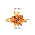 thumbnail image 3 of YiFudd Candlestick Wreath, Autumn Pumpkin Maple Leaf Tabletop Decoration, 13.78 Inch, 1 Piece, 3 of 6