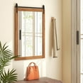 thumbnail image 2 of Gymax Farmhouse Bathroom Mirror Barn Door Style Rectangular Wall Mounted 40''x 21'', 2 of 10