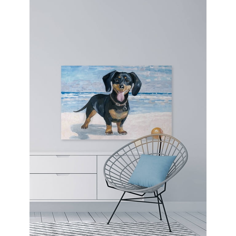 Parvez Taj Playful Dachshund Canvas Wall Art - Walmart.com