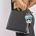 thumbnail image 5 of fsxdhpcsgfc Cute Pouty Face Keychain Adorable Cartoon And Charm For Bags And Accessories Leaf Beads, 5 of 5