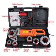 Electric Pipe Threader Portable Sleeve Machine, 220 Galvanized Pipe Sleeve Machine Electric Threading Tools ,Easy Operation