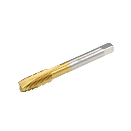 

Spiral Point Plug Threading Tap M10 x 1 Thread Ground Threads H2 3 Flutes HSS 6542 Titanium Coated
