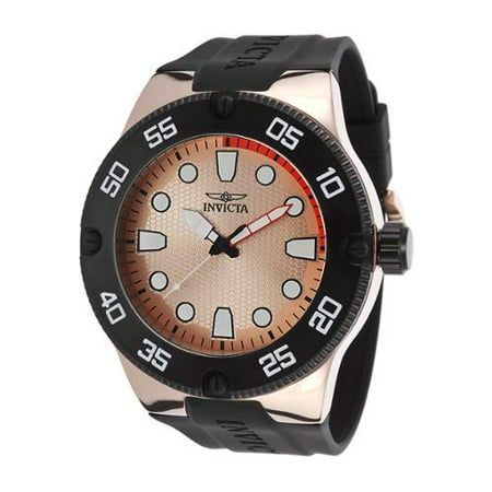 Invicta Men's Pro Diver 18025 Black Silicone Quartz Watch