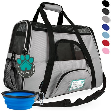 UPC: 0819594021953 | PetAmi Premium Airline Approved Soft Sided Pet Carrier  Small  Light Gray