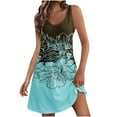 thumbnail image 2 of GERsome Women's Summer Dresses Beach Casual Sleeveless Floral Print Tank Loose Sundress Travel Vacation Summer Outfits, 2 of 6