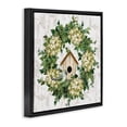 thumbnail image 3 of Stupell Industries French Country Spring Birdhouse Wreath Black Floating Frame Canvas Art, 18 x 18, by Annie LaPoint, 3 of 8