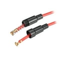thumbnail image 3 of Uxcell 20 Gauge 0.2'' x 0.79'' Inline Screw Type Fuse Holder Plastic Red 5pcs, 3 of 3