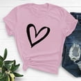thumbnail image 2 of Diufon Hauts de la Saint-Valentin pour Femmes Tunique Décontractée à Manches Courtes Col Rond Chemisier Imprimé Graphique Mignon Tendance, 2 of 6