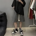 thumbnail image 2 of Summer Shorts Men Oversized Fashion Casual Retro Shorts Men Streetwear Hip-hop Loose Suede Shorts Mens Vintage Beach Shorts, 2 of 5