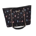 thumbnail image 1 of Bolso tote para mujer, gran capacidad, ideal para la playa, uso diario y para ir al trabajo. Negro, 1 of 9