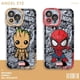 thumbnail image 2 of Funda para Samsung Galaxy S22 Plus S20FE S10 S21 S23 Ultra Note 20 Ultra 10 Plus, dibujos animados Marvel Groot Spiderman, 2 of 5