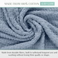 thumbnail image 5 of Home Weavers Willow Collection Hand Towels Set of 6 | 100% Cotton Zero Twist | 630 GSM Thick Plush | Soft, Highly Absorbent & Quick Dry | Hotel Quality Luxury Hand Towels | 16x24 Inch | Blue, 5 of 9