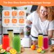 thumbnail image 3 of Botellas de jugo de vidrio STARSIDE 360 ml con tapas, paquete de 3, 3 of 8
