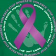 thumbnail image 3 of CafePress - Stop Domestic Violence Ribbon Women's Dark T Shirt - Women's Traditional Fit Dark T-Shirt, 3 of 4