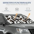 thumbnail image 4 of Cauagu Cow Skin 2 Cauagu {designName} Print Foldable Car Windshield Sun Shade | Front Windshield Shade for Sun | Fits Small Sedans, Mini SUVs, Hatchbacks-Large, 4 of 6