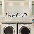thumbnail image 3 of fastboy 1pc Washing Machine Sign Removable Art Wall Sticker Laundry Room Wallpaper Home Living Room Decor Wall Decal Stickers, 3 of 6