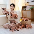 thumbnail image 3 of Lifelike Forest Animal Deer Toy Stuffed Simulation Sika Deer Plush Doll Kids Get To Know Animals Prop Room Decor Birthday Gift, 3 of 8
