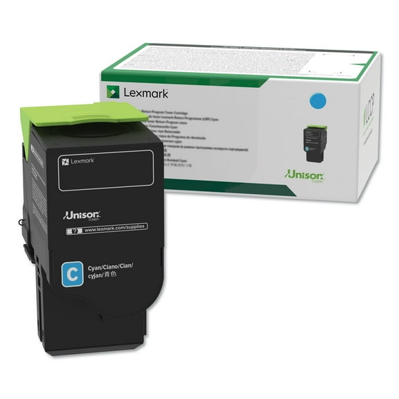Lexmark 78C10C0 Cyan Return Program Toner Cartridge