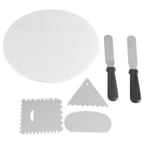 ZOUSSIQI 29cm Plastic Anti Skid Cake Turntable Rotating Platform Plate DIY Decor Mounting Pattern Tool JU316-68737