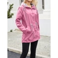thumbnail image 3 of xiaxaixu Veste Extérieure pour Femmes, Veste à Manches Longues à Capuche Rayée Zippée Veste d'Automne, 3 of 6