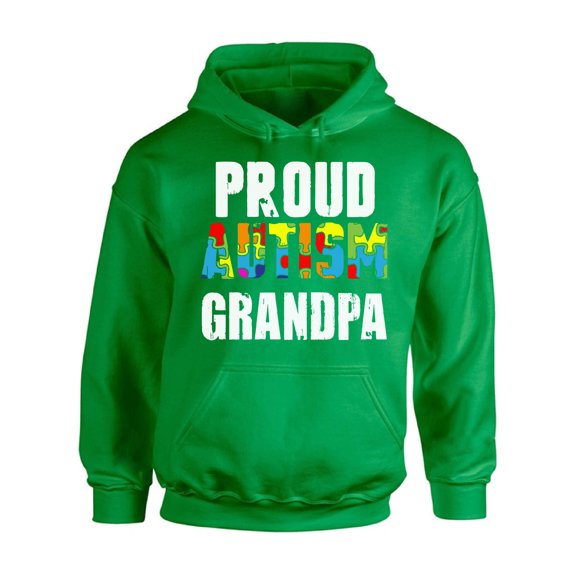 Awkward Styles Proud Autism Grandpa Hooded Sweatshirt Autism Awareness Hoodie Autism Hoodie Sweater for Men Autism Gifts for Grandpa Autism Grandpa Sweatshirt Hooded Autism Sweater Hoodie for Men