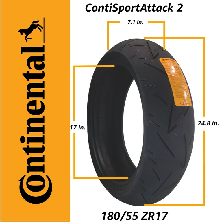 Continental ContiSportAttack 2 120/70ZR17 Front & 180/55ZR17 Rear