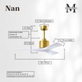 thumbnail image 7 of Matthews Fans - Nan - 3 Blade Ceiling Fan In Contemporary Style-10 Inches Tall, 7 of 7