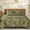 Green, variant on Dintszyayue 3Pcs Floral Quilt Set Queen,Black Botanical Soft Bedspread Lightweight Coverlet Set Adult(90"X96")